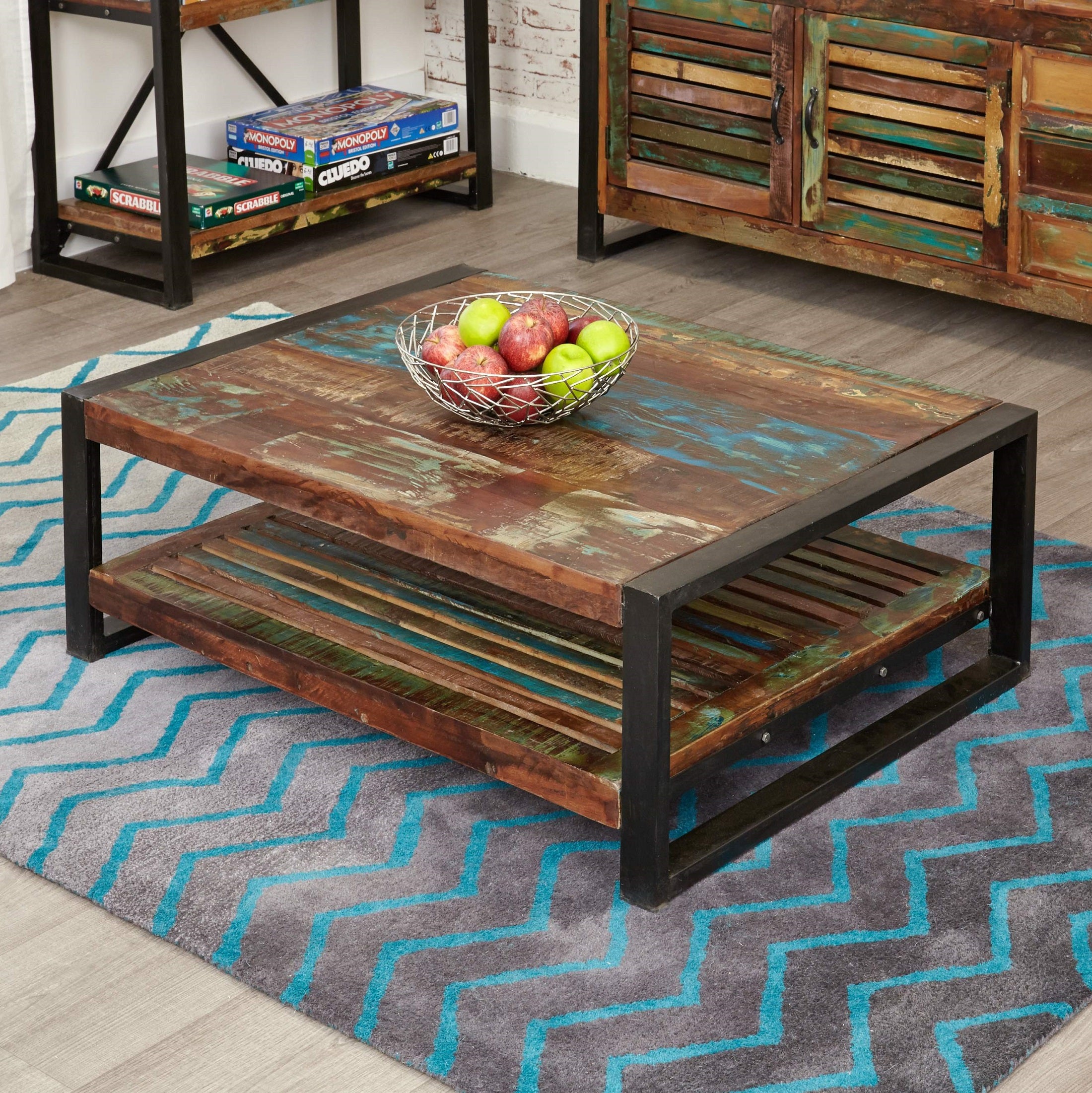 Shoreditch Rectangular Coffee Table With Shelf - The Orchard Home and Gifts